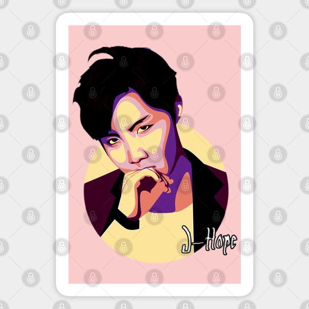 J HOPE Magnet by boasiaedane